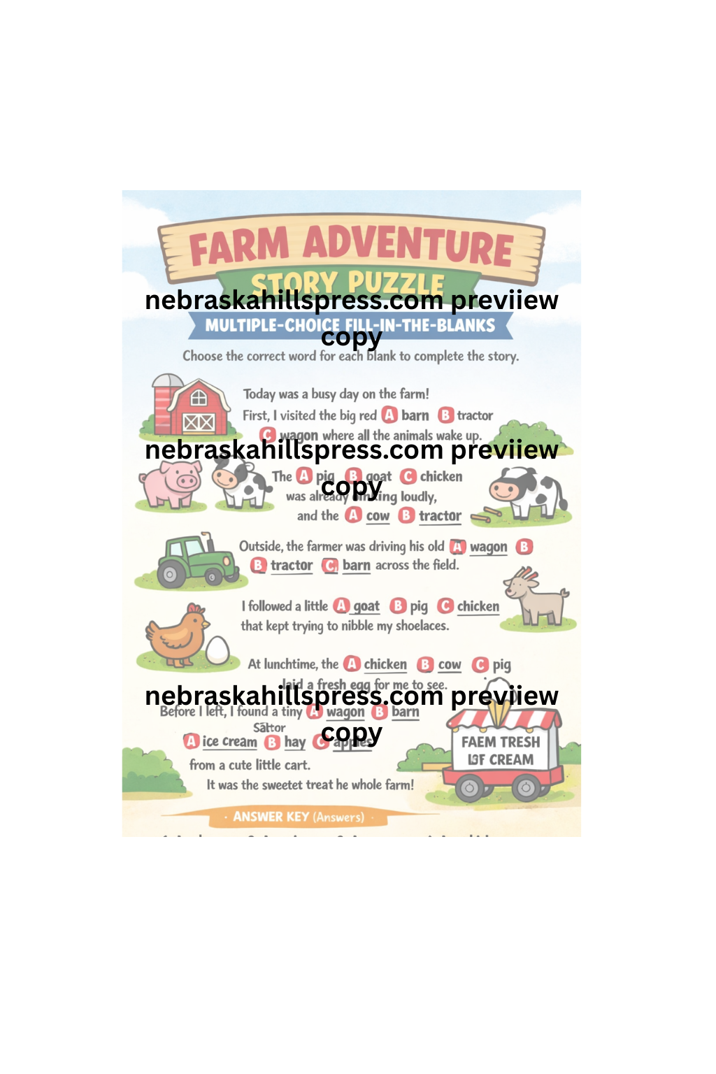 10-Page 4th of July Kids Activity Pack
