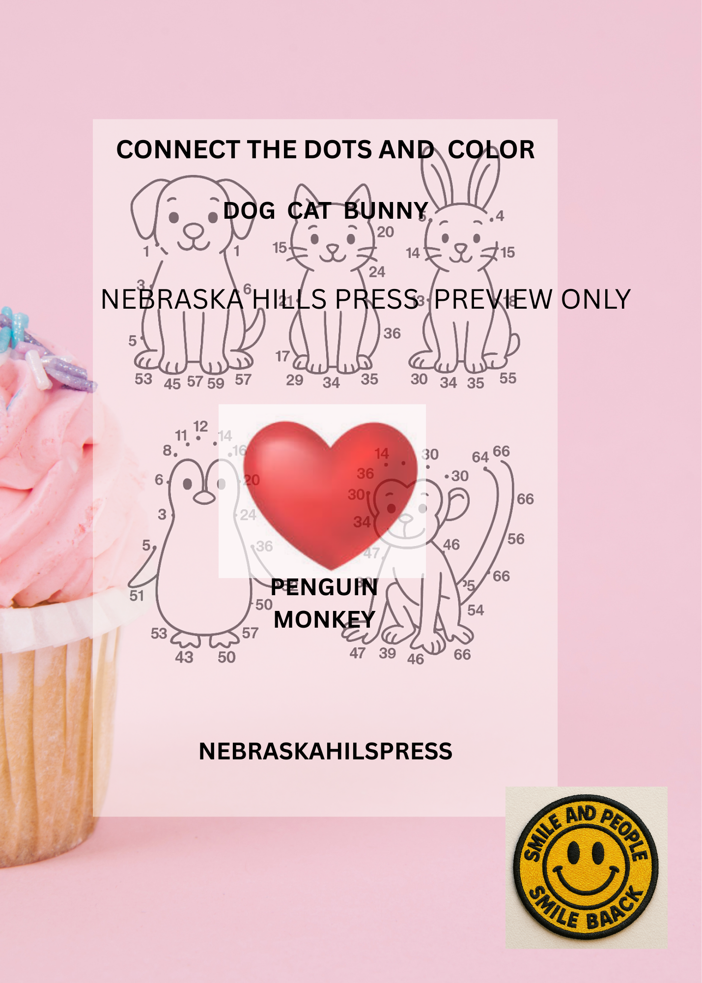 Connect AND Color: Favorite Animal Friends Dot-to-Dot Bundle