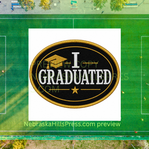 I Graduated Self-Stick Patch - with Wall Poster