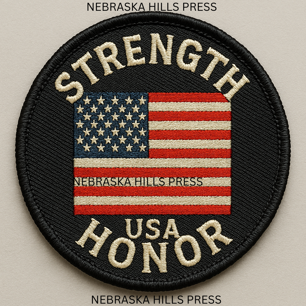 Embroidered Badge - SELF STCK USA PATCH STRENGTH&HONOR