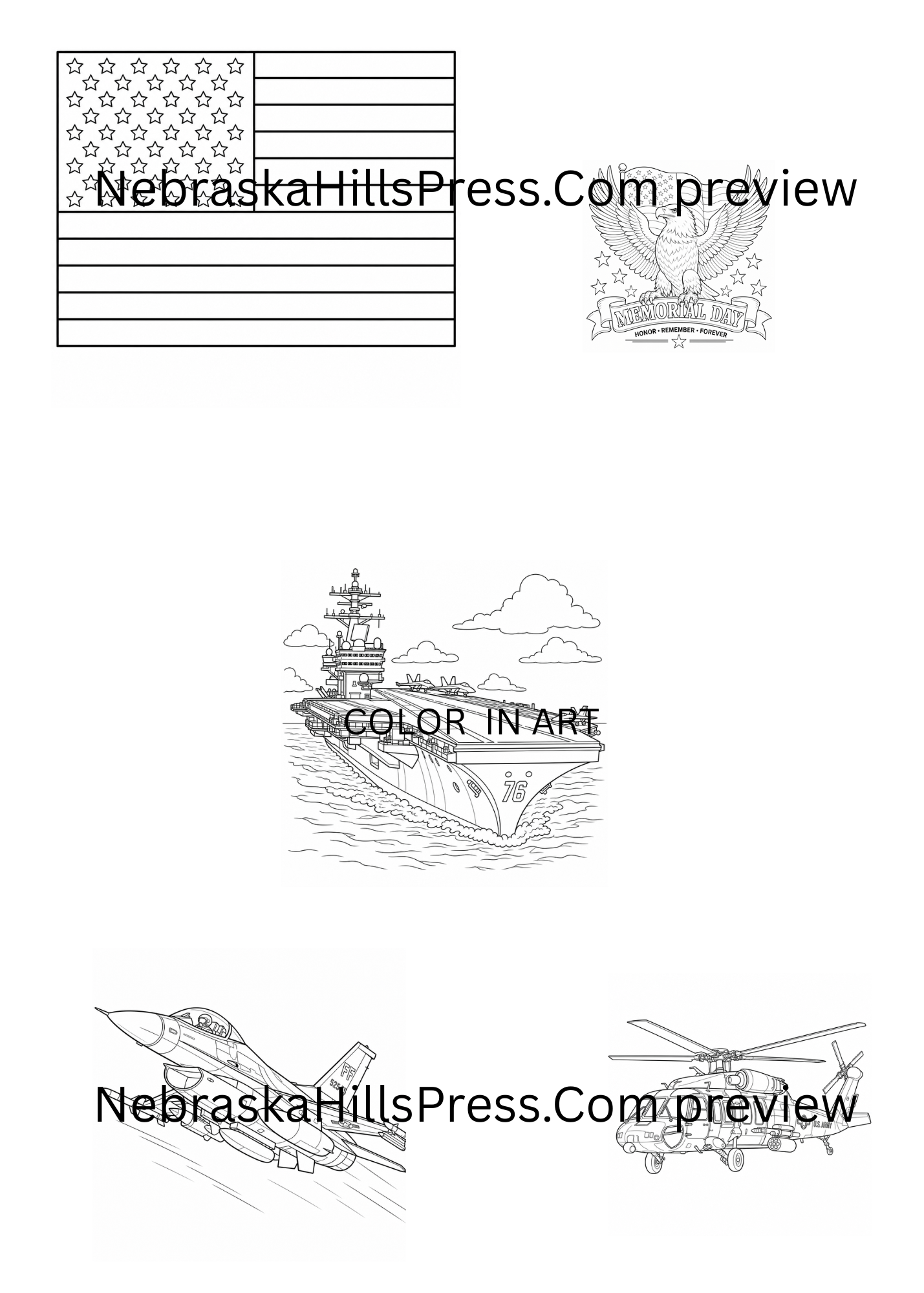 American Theme Activity sheets