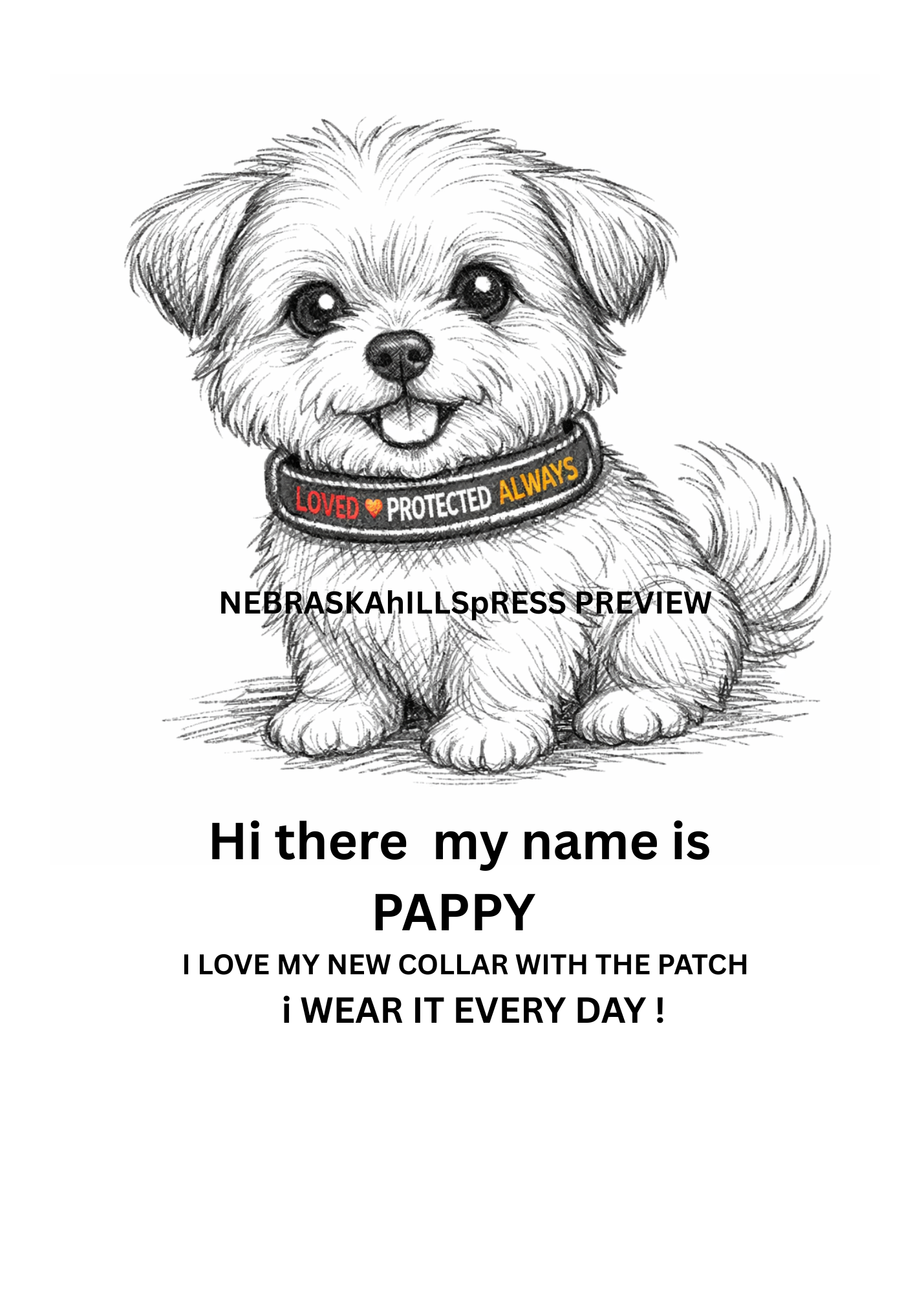 Loved Protected Always – Dog Collar Patch