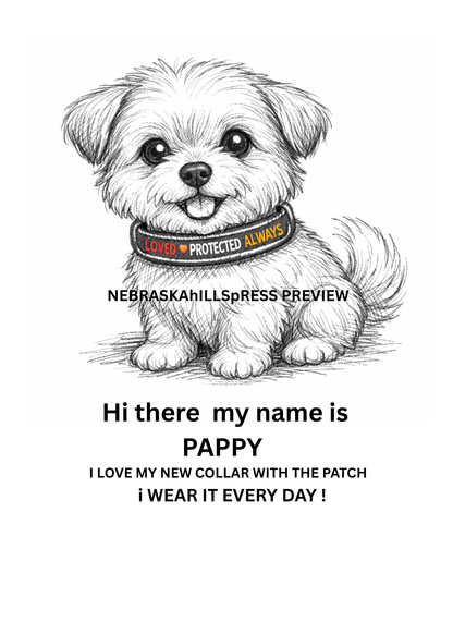 Loved Protected Always – Dog Collar Patch