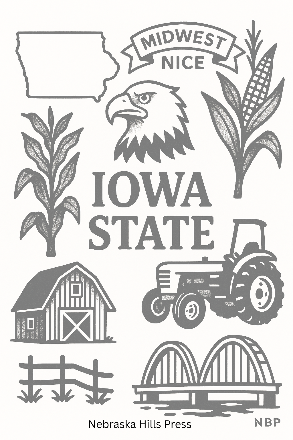 CELEBRATE IOWA STATE FLASH TATTOO SHEETS