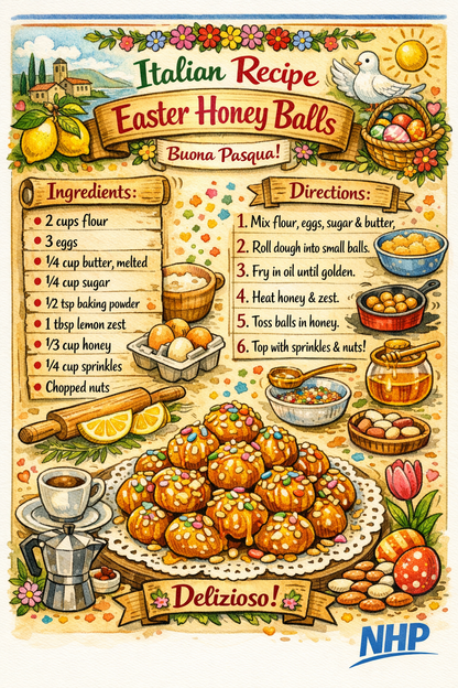 HONEY BALLS ITALIAN STYLE RECIPE - LAMB STEW - COMBO