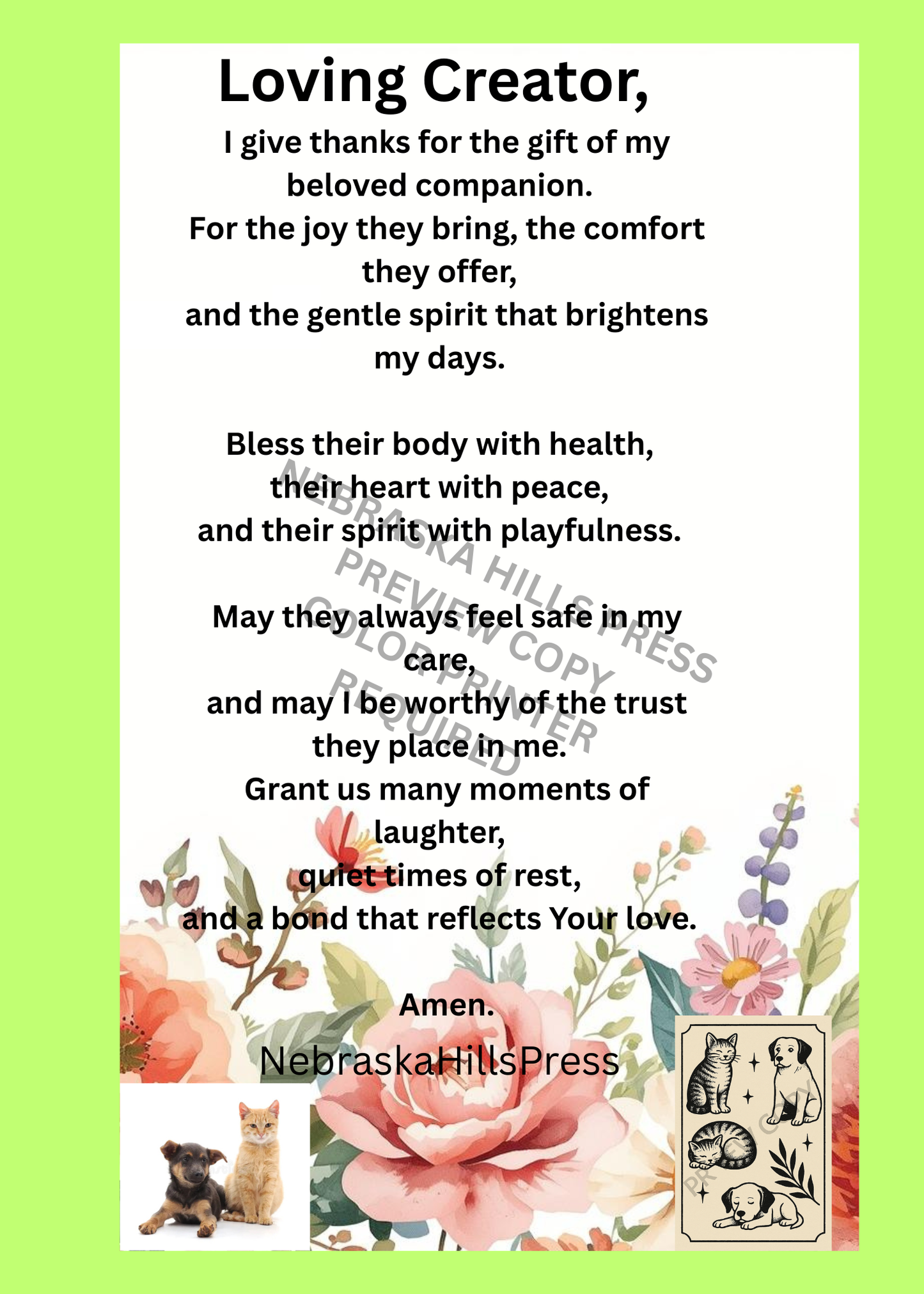 Blessings for My Beloved Friend  & WALL POSTERS