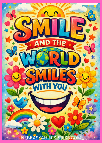 SMILE Bundle | 3 Printable Posters + 4 Foam Sticky Faces