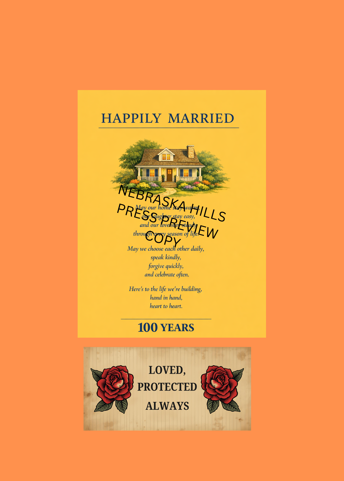 Rose Tattoo & MY LOVE E-CARD & HAPPILY MARRIED WANDPOSTER & AUFKLEBERBOGEN