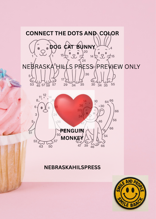 Connect AND Color: Favorite Animal Friends Dot-to-Dot Bundle