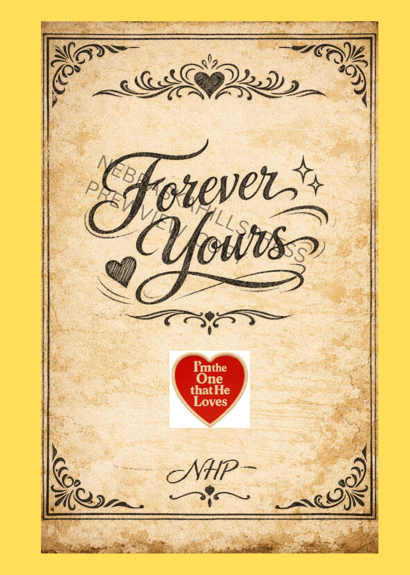 Forever Yours Poster & Matching “I’m the One He Loves” Patch Combo