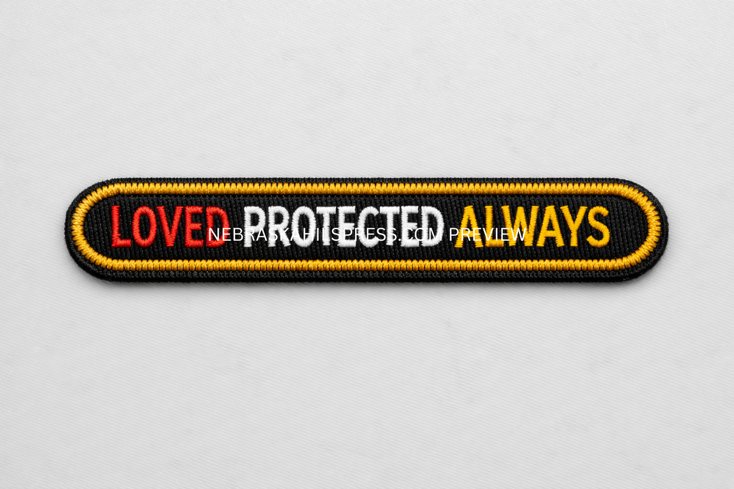 Loved Protected Always – Dog Collar Patch