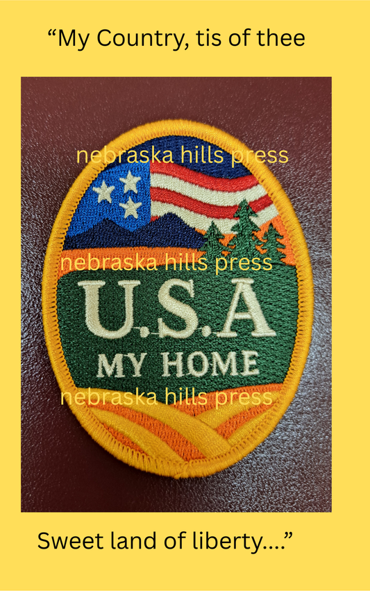 Premium Wall Poster + Heat Sealed Embroidered Patch  America First