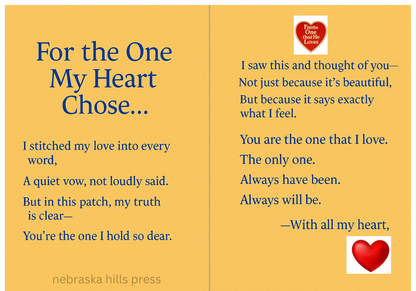 “I’m the One That He Loves - A NEBRASKA HILLS PRESS ORIGINAL EXCLUSIVE