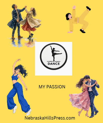 Dance Embroidered Self-Stick Patch + Digital Poster Bundle