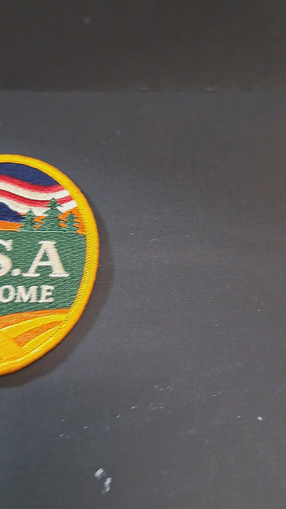 Premium Wall Poster + Heat Sealed Embroidered Patch  America First