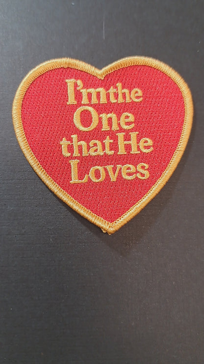 I'm The One That He Loves – Embroidered Self-Stick Patch